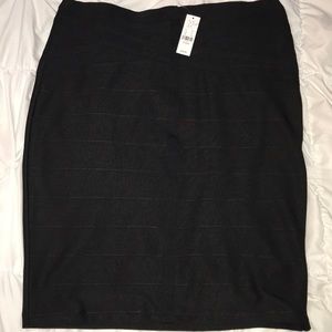 🔥BLACK STRETCH PENCIL SKIRT💋